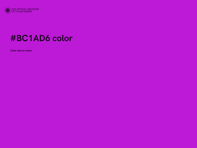 #BC1AD6 color image