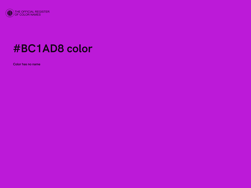 #BC1AD8 color image