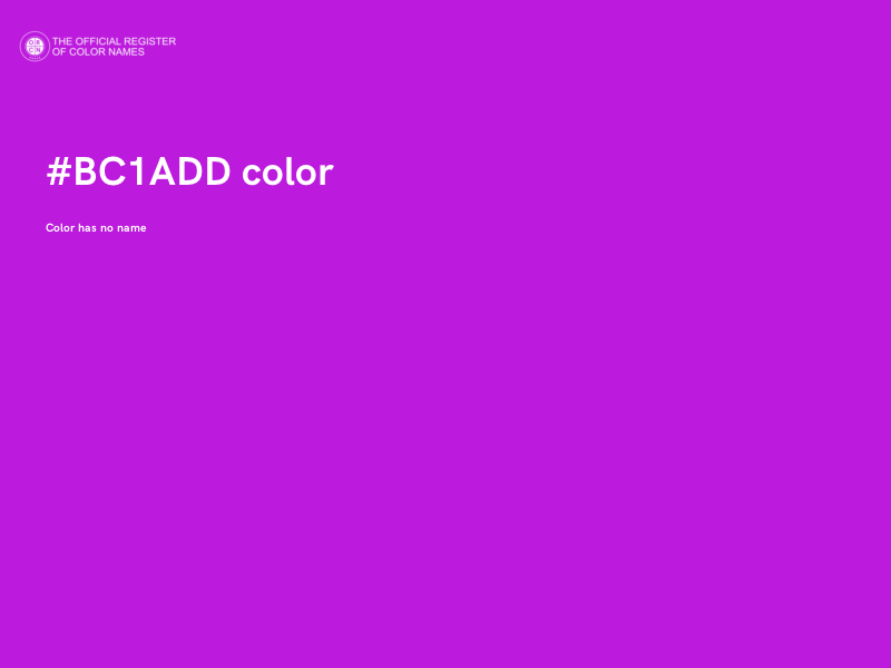 #BC1ADD color image