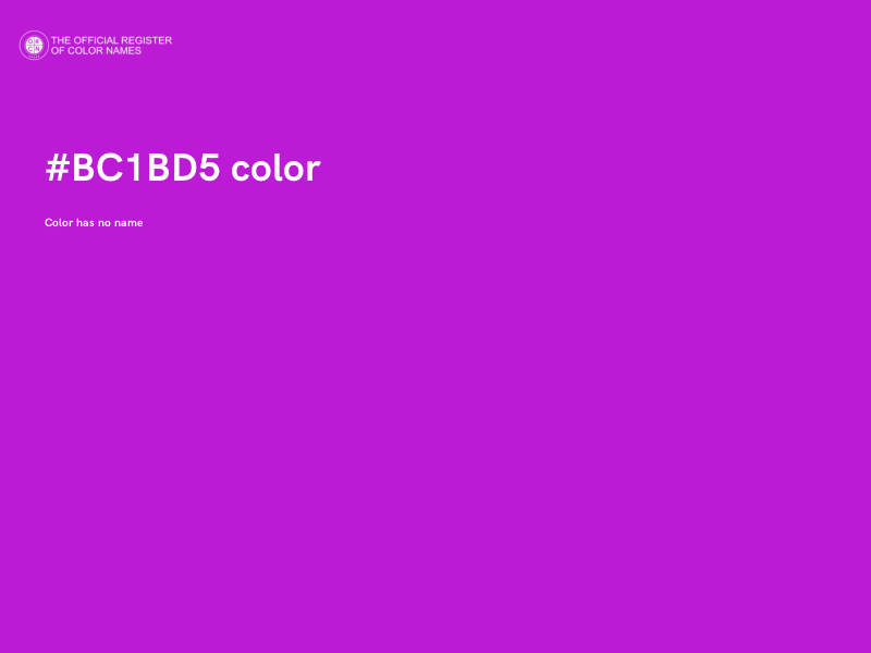 #BC1BD5 color image