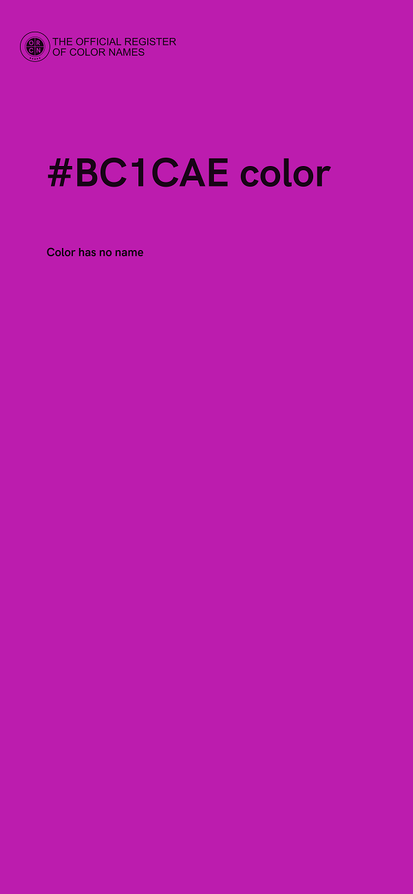 #BC1CAE color image