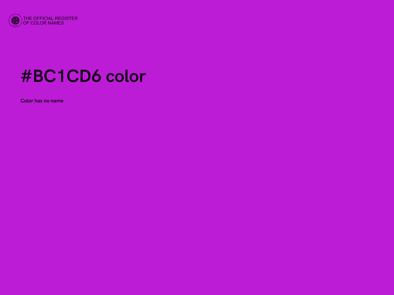 #BC1CD6 color image