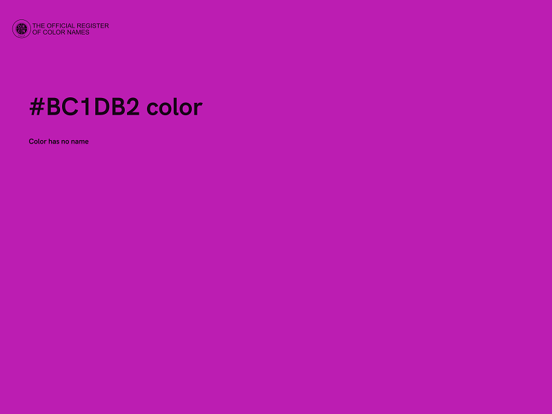 #BC1DB2 color image