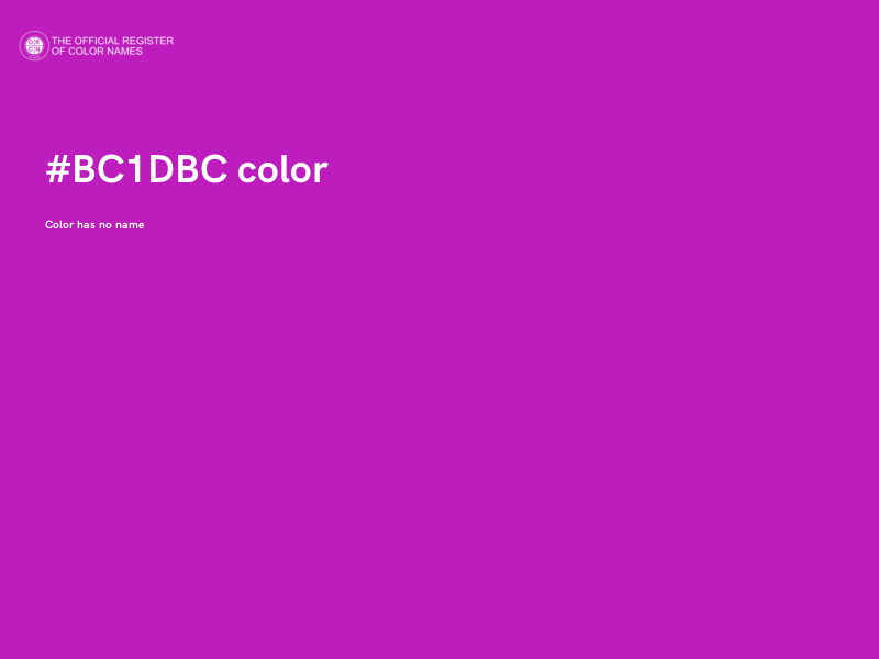 #BC1DBC color image