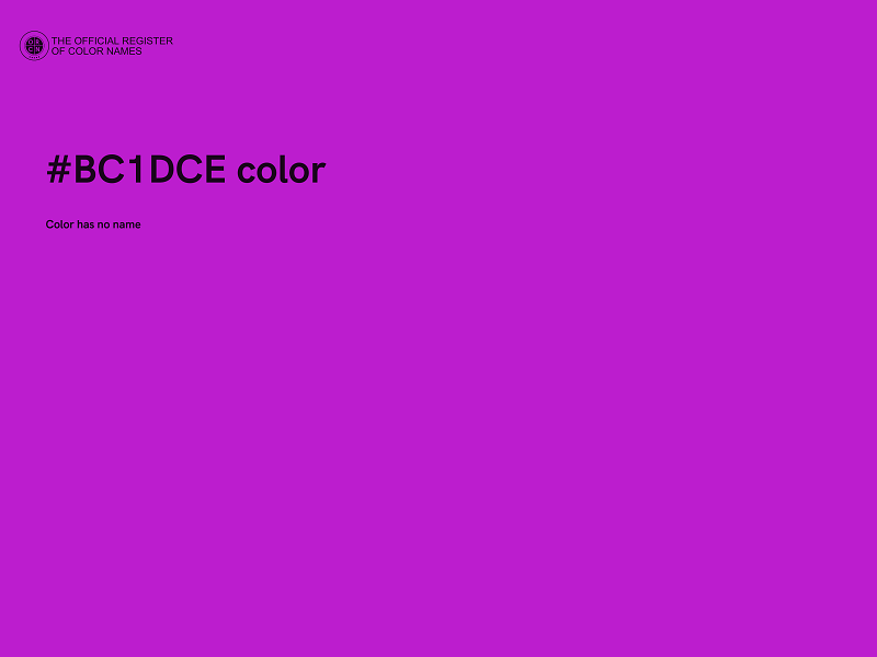 #BC1DCE color image