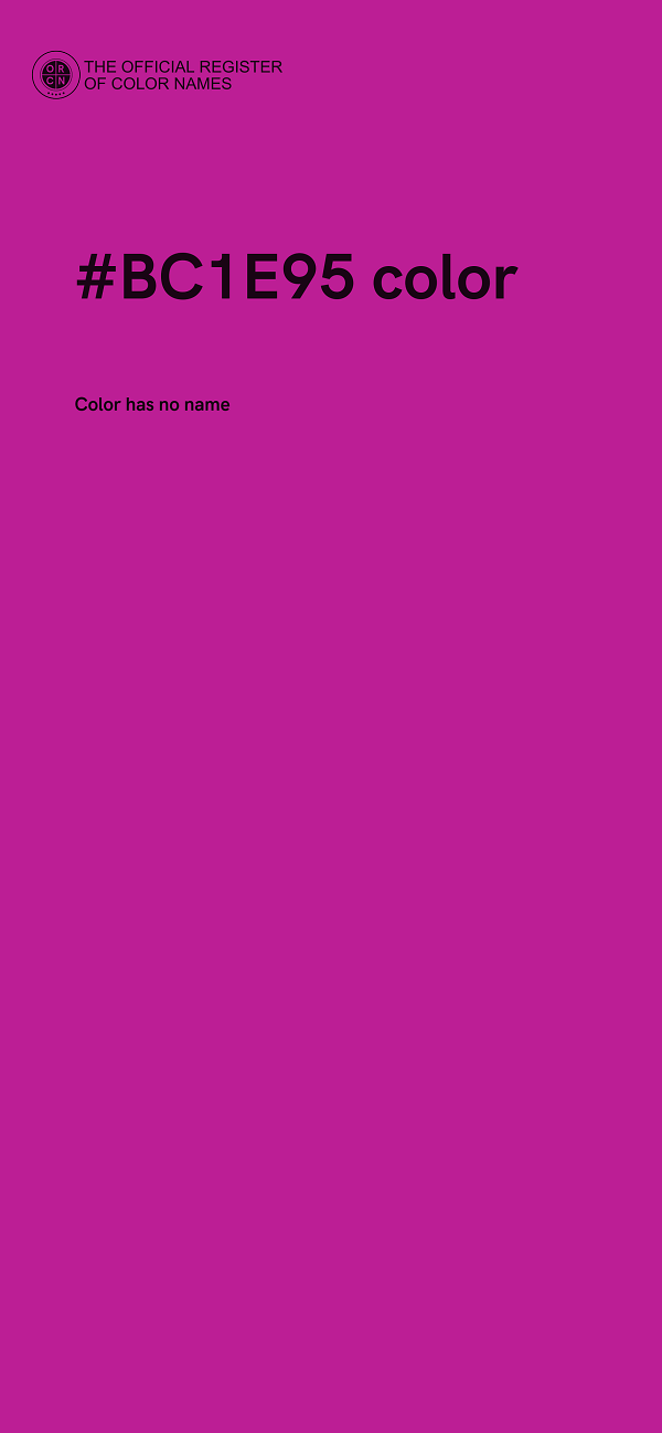 #BC1E95 color image
