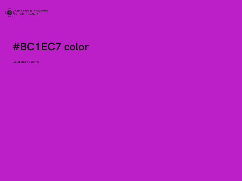 #BC1EC7 color image