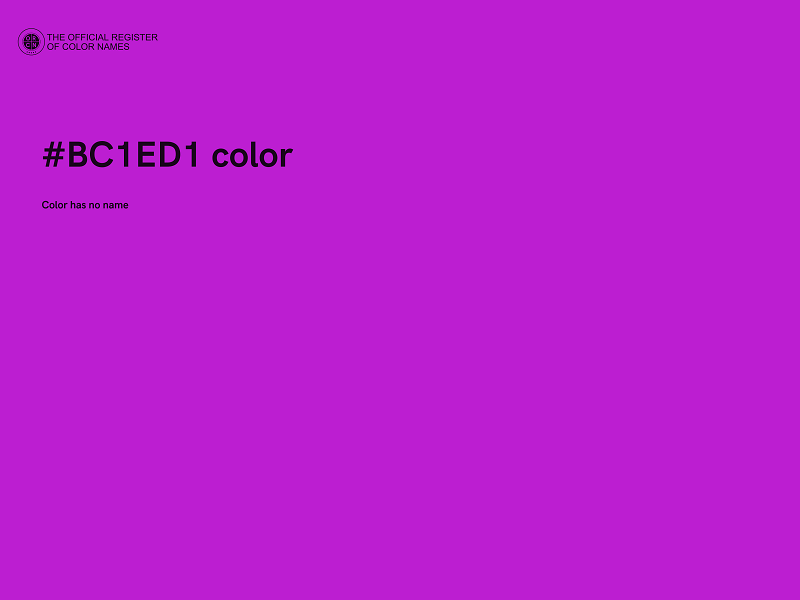 #BC1ED1 color image