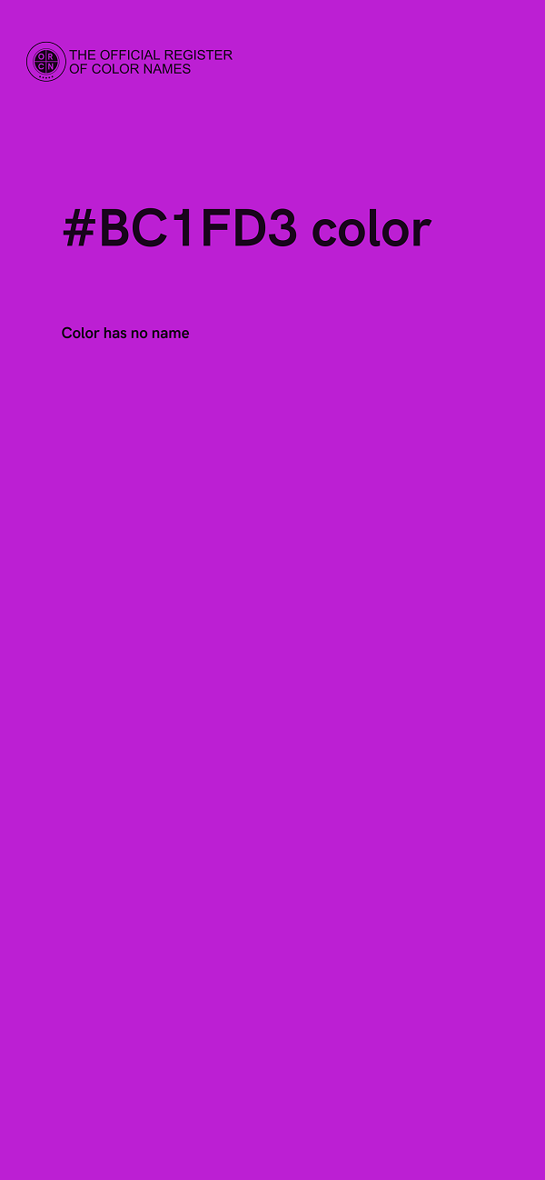#BC1FD3 color image