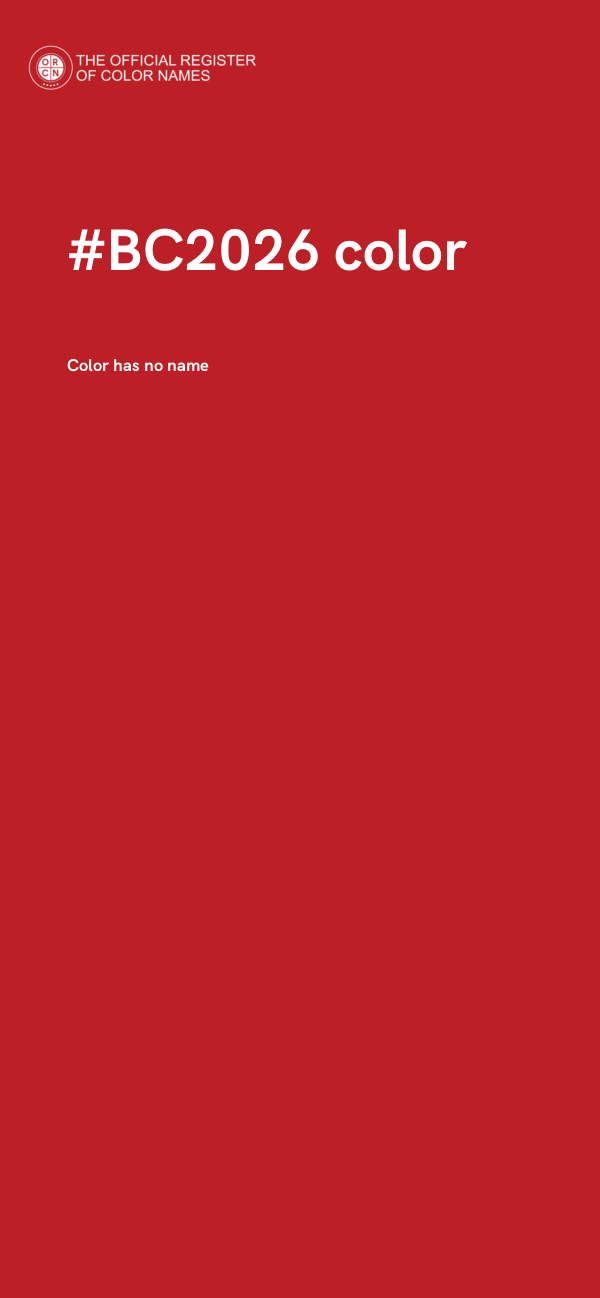 #BC2026 color image