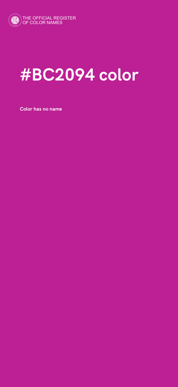 #BC2094 color image