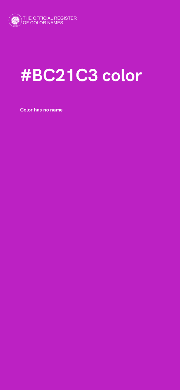 #BC21C3 color image