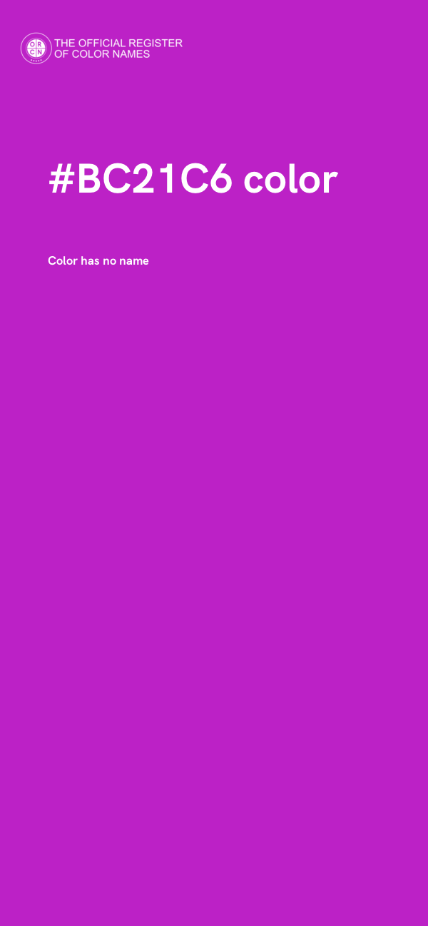 #BC21C6 color image
