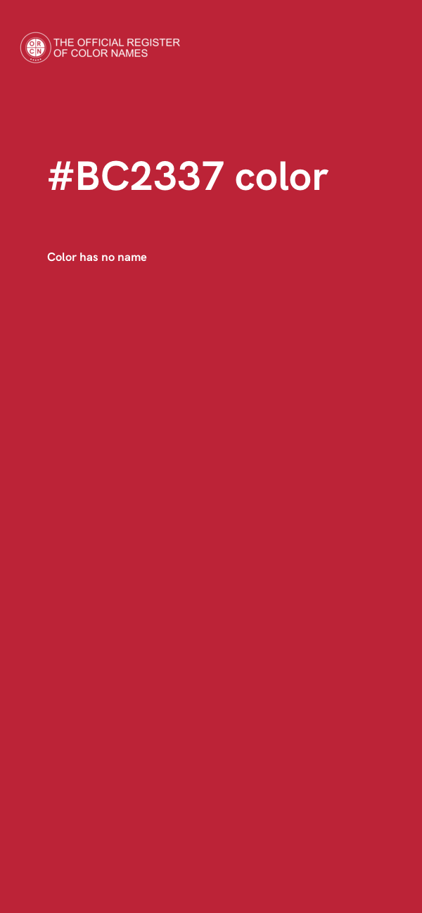 #BC2337 color image