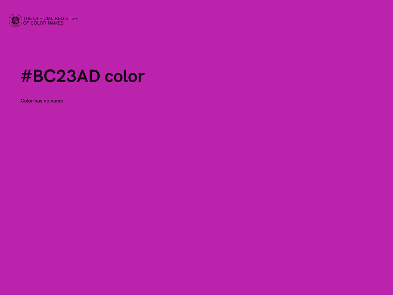 #BC23AD color image