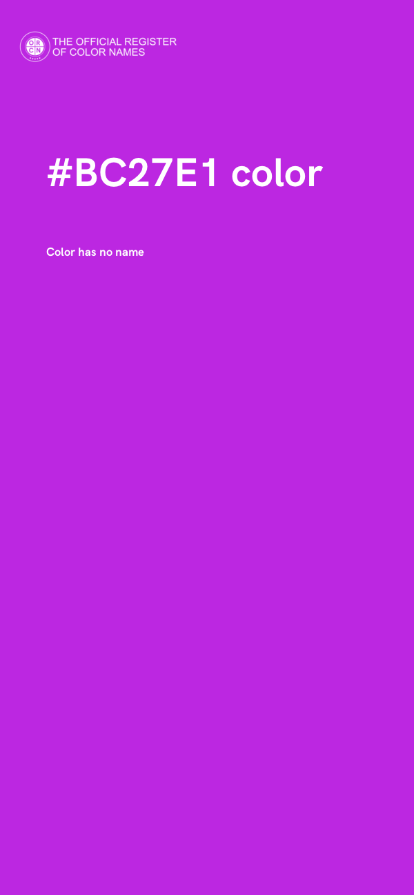 #BC27E1 color image