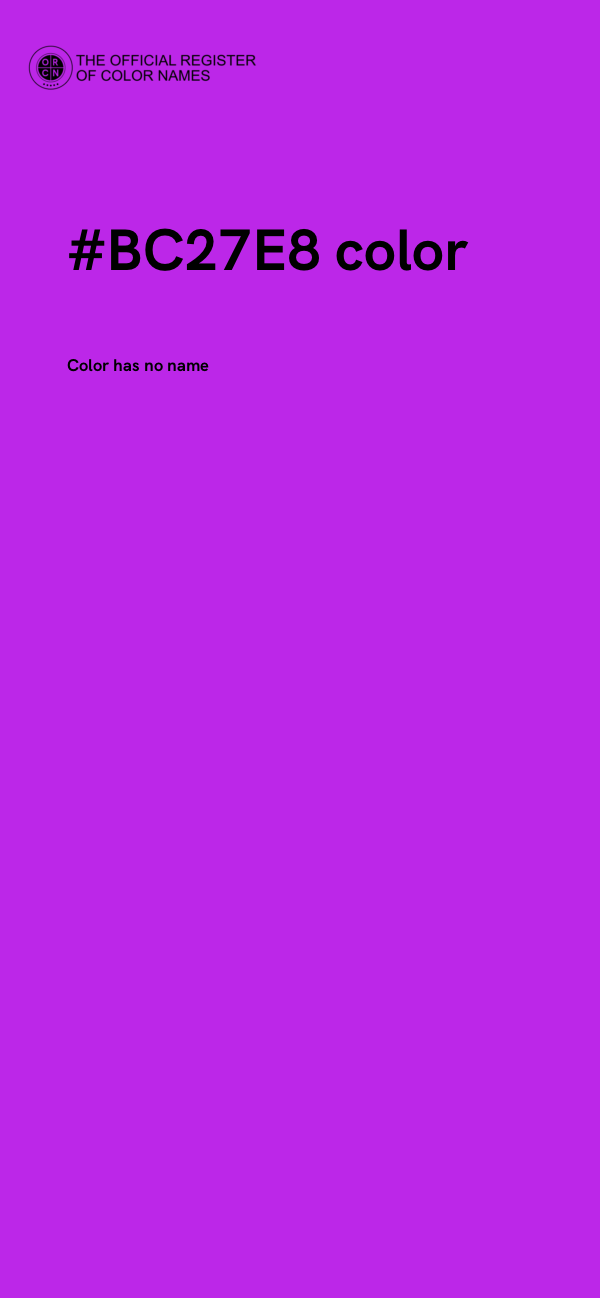#BC27E8 color image