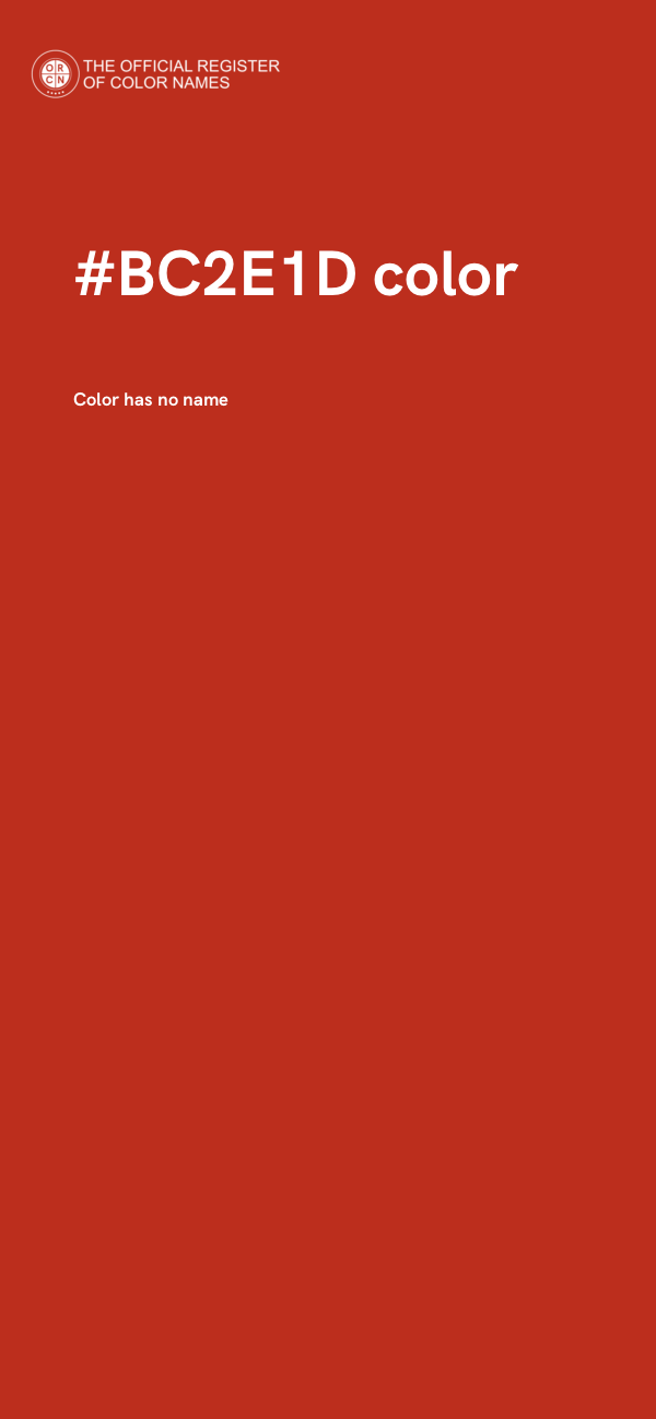 #BC2E1D color image
