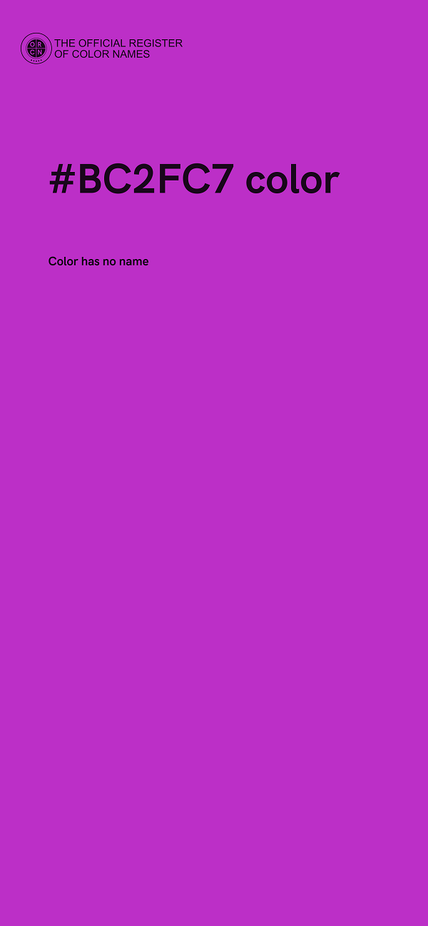 #BC2FC7 color image