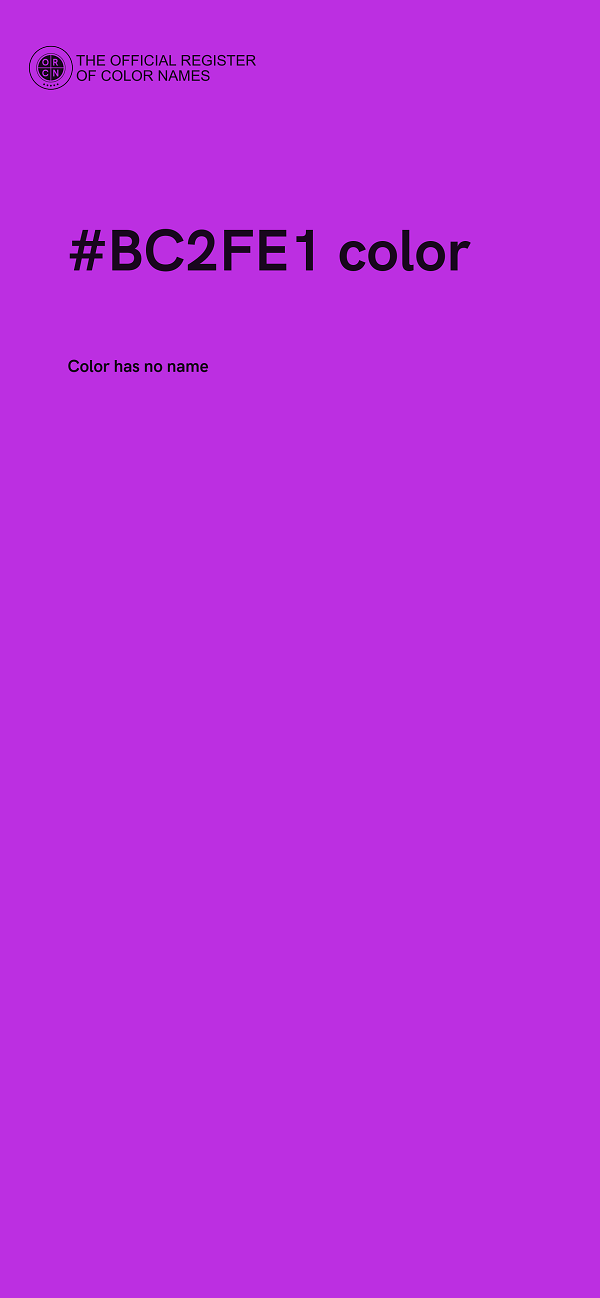 #BC2FE1 color image