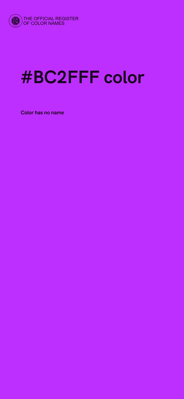 #BC2FFF color image