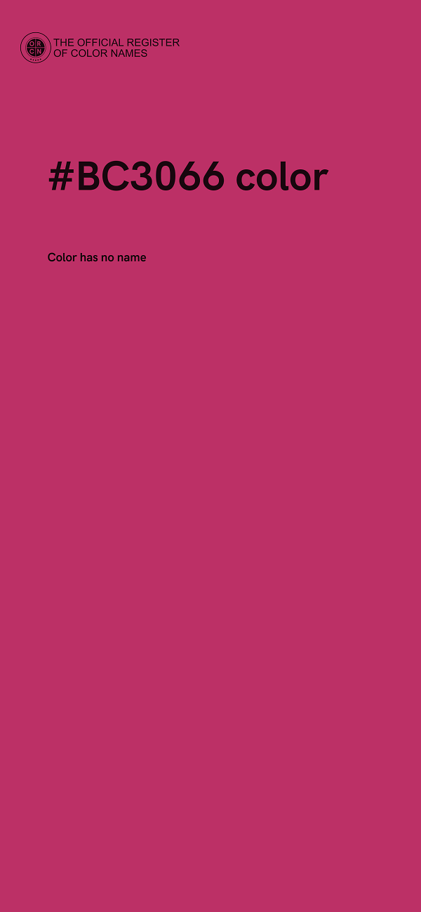 #BC3066 color image