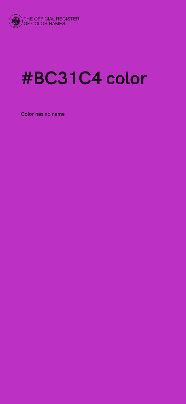 #BC31C4 color image