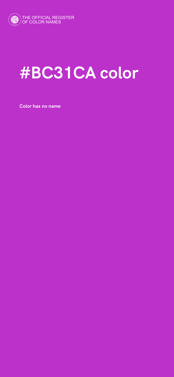 #BC31CA color image