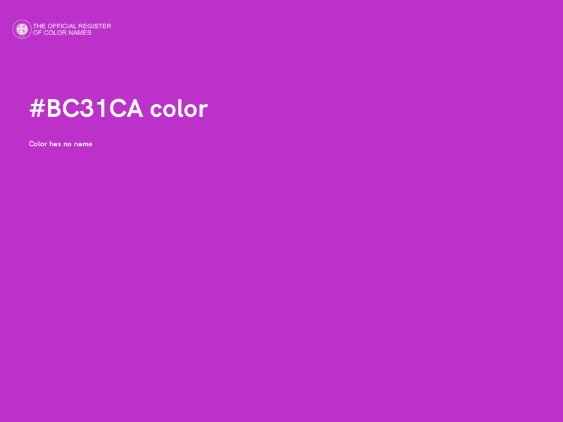 #BC31CA color image