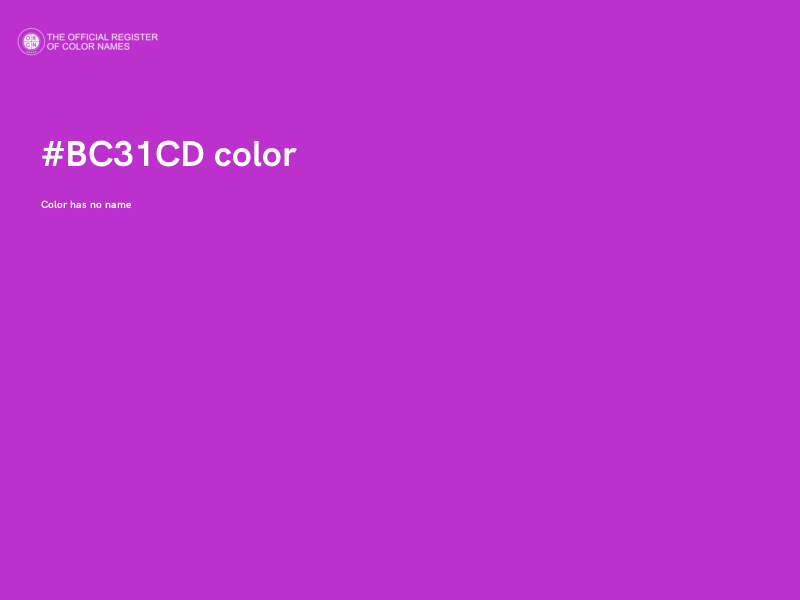#BC31CD color image
