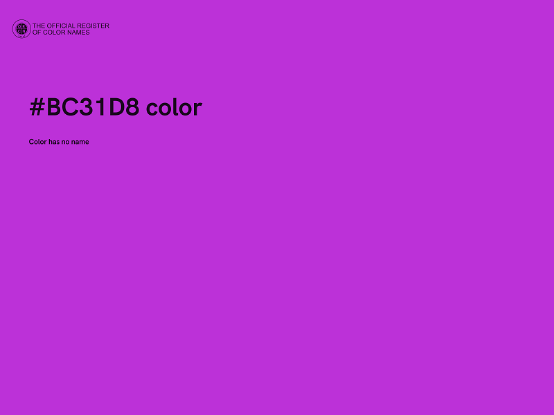 #BC31D8 color image