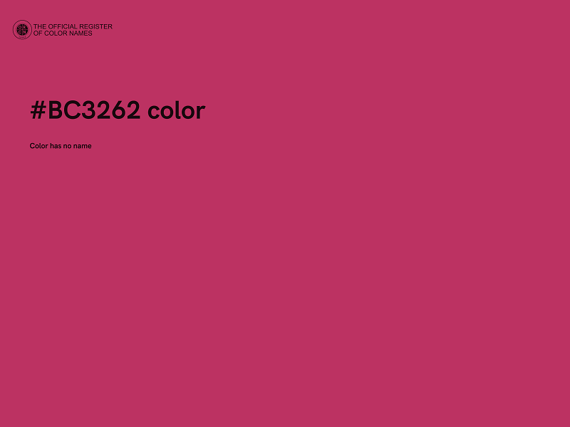 #BC3262 color image