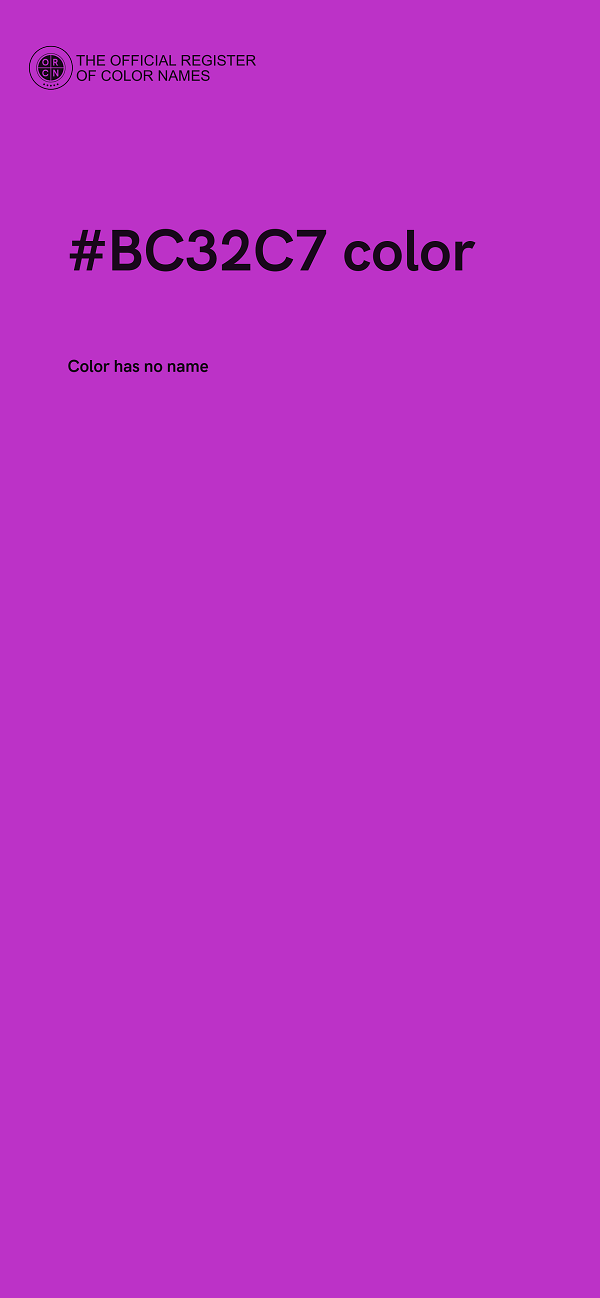 #BC32C7 color image