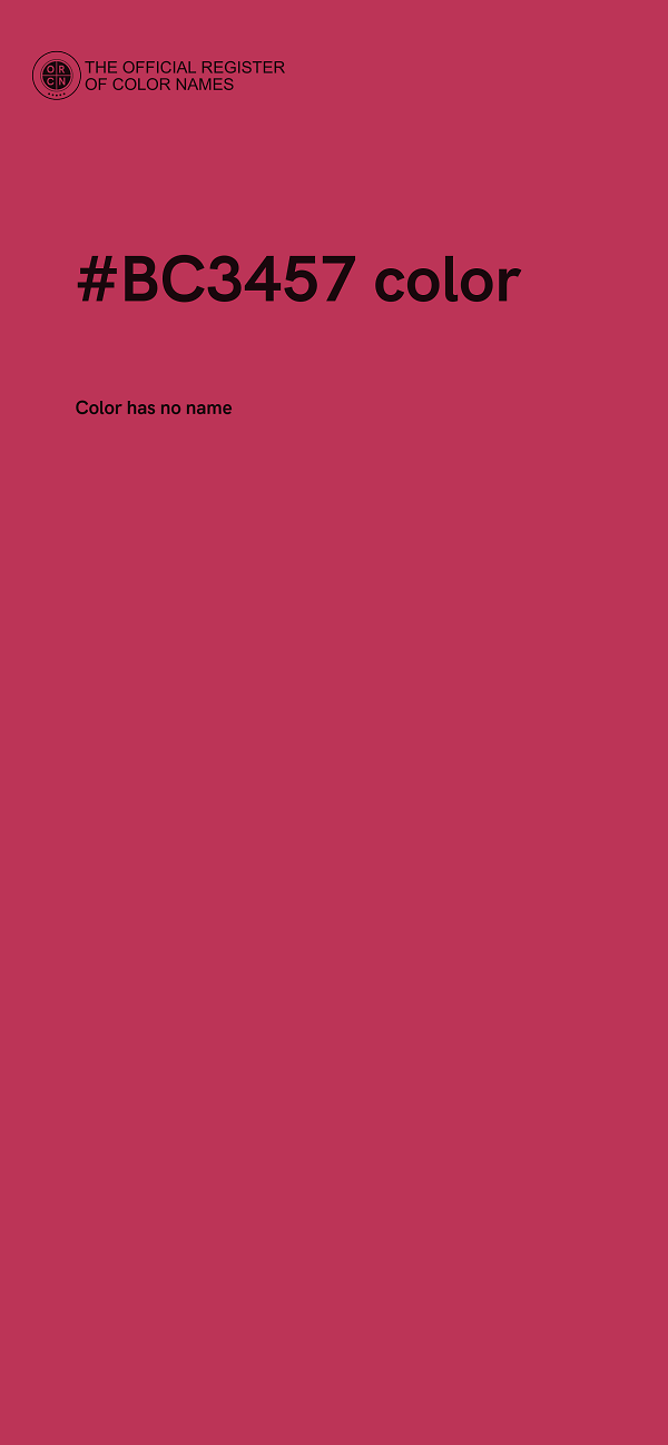 #BC3457 color image