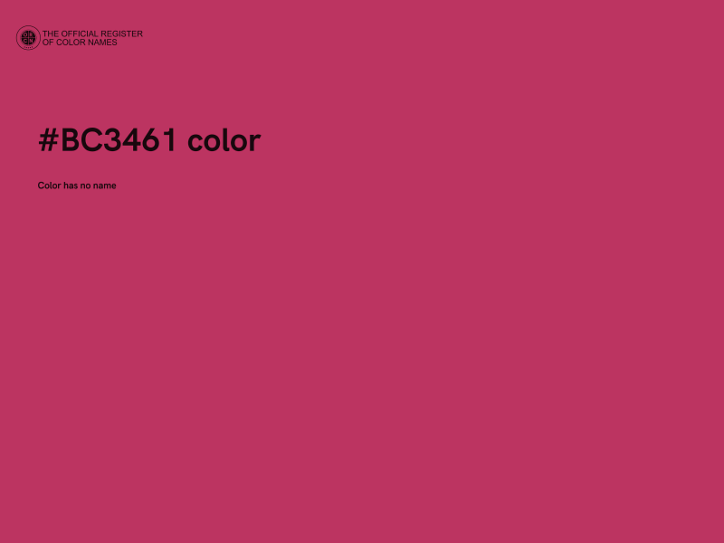 #BC3461 color image