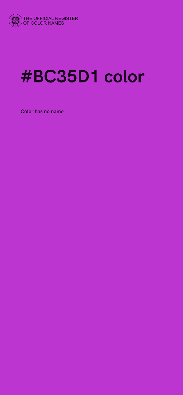 #BC35D1 color image