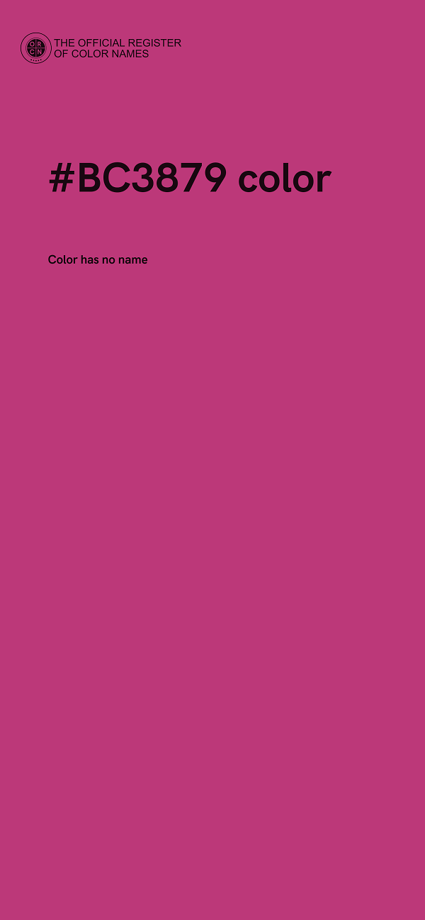 #BC3879 color image