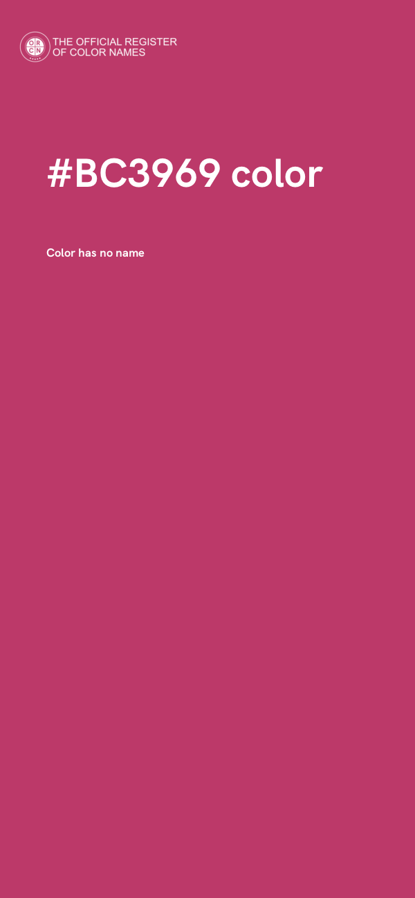 #BC3969 color image