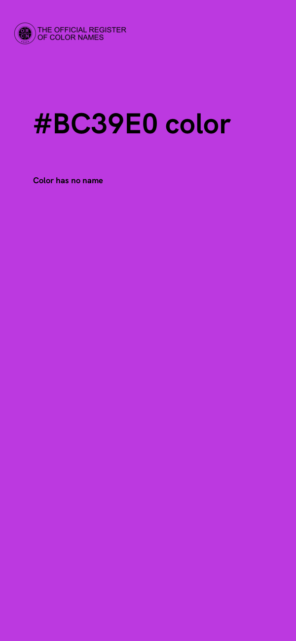 #BC39E0 color image