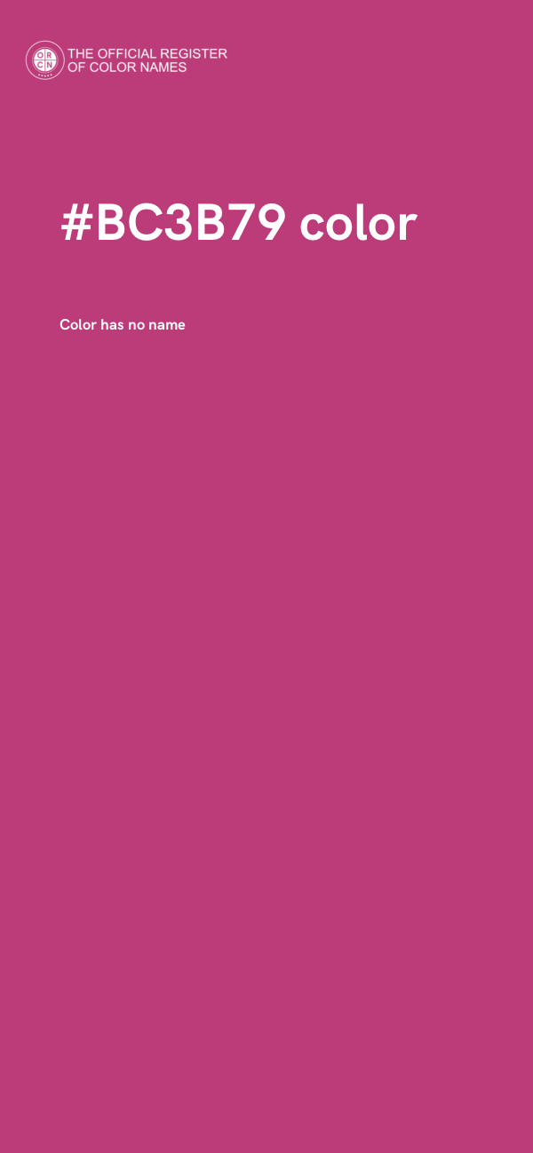 #BC3B79 color image