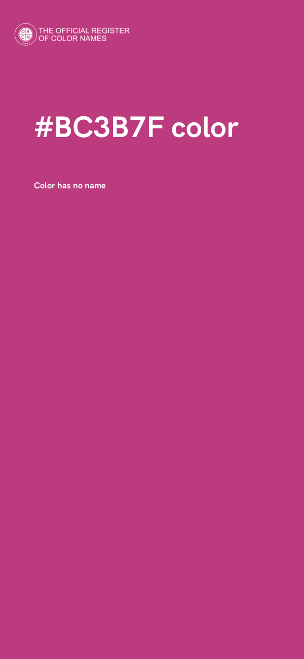#BC3B7F color image