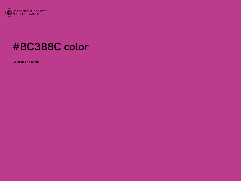 #BC3B8C color image