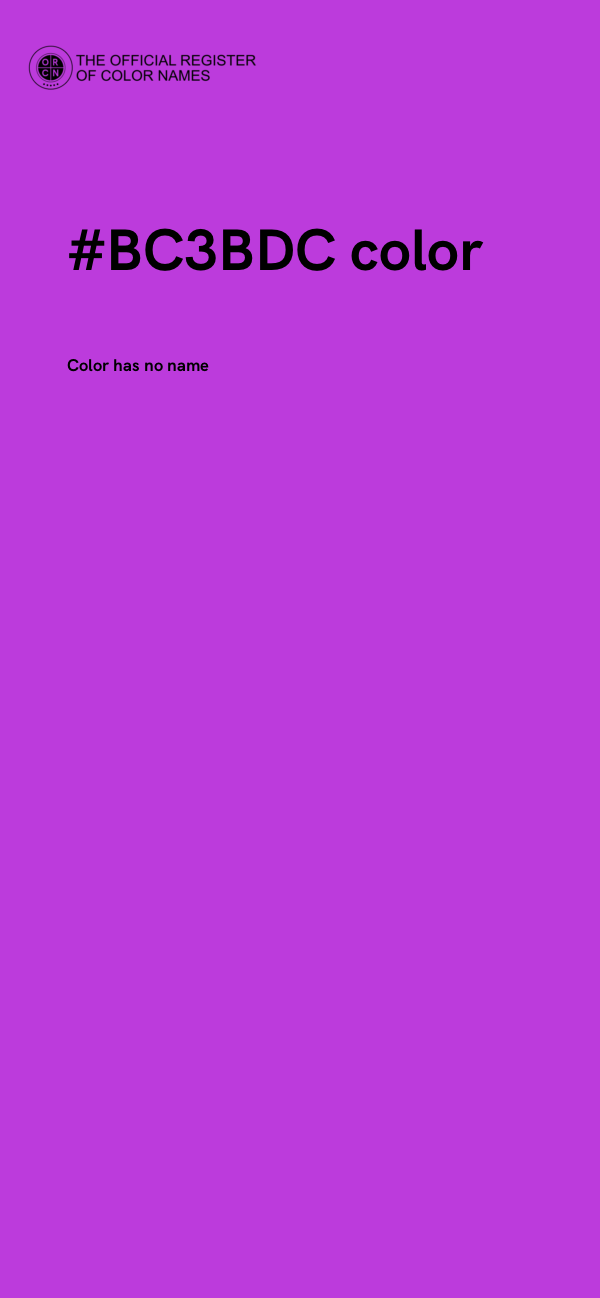 #BC3BDC color image
