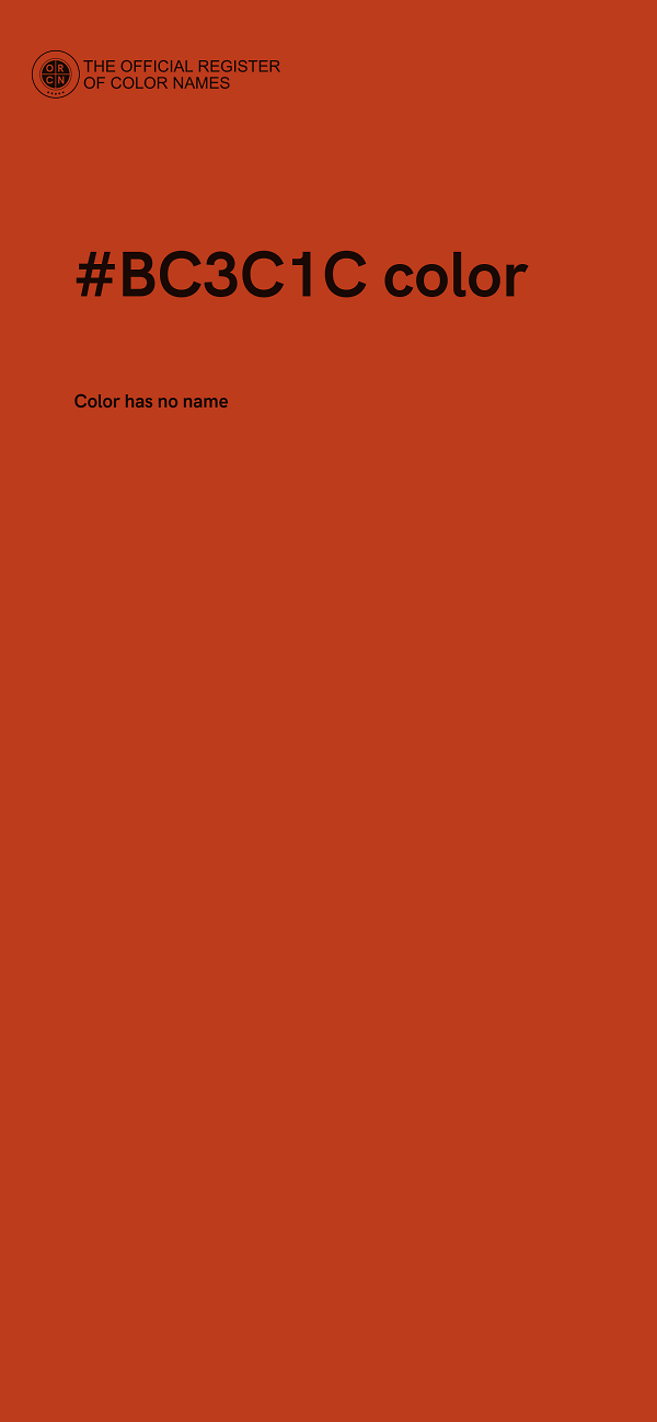 #BC3C1C color image
