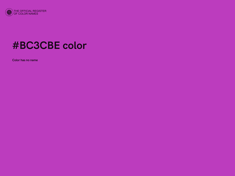 #BC3CBE color image