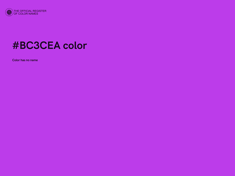 #BC3CEA color image