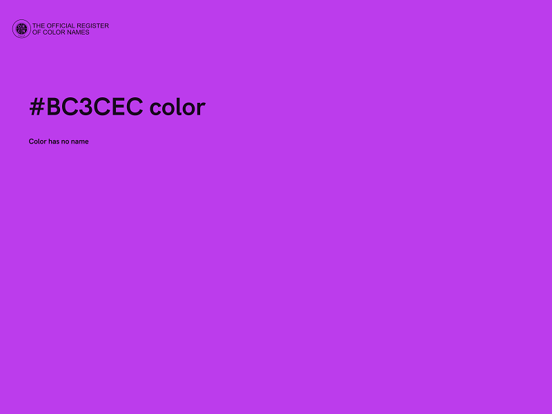 #BC3CEC color image