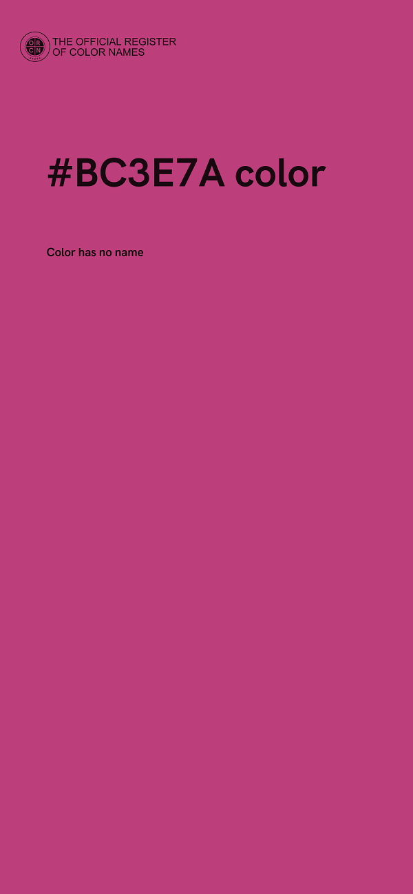 #BC3E7A color image