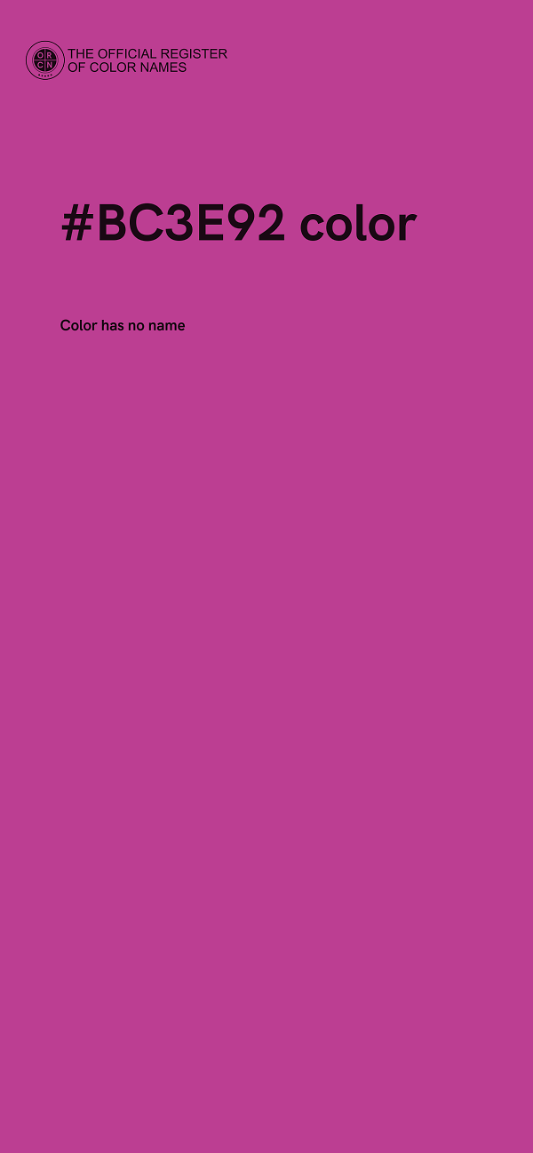 #BC3E92 color image