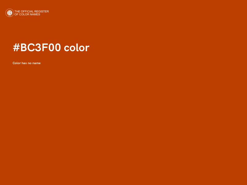#BC3F00 color image